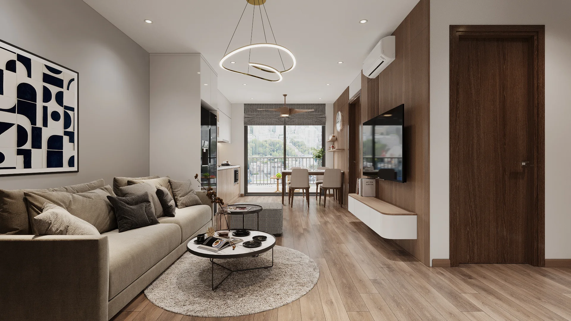 Cân đối diện tích
và thang máy tải.